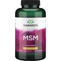 siera organine - SWANSON MSM 500 mg, 250 kapsulių - 1 nuotrauka