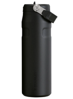 stanley termo puodelis - Stanley The IceFlow Flip Straw Bottle, 0.7 l, Juodas (Black) - 2 nuotrauka