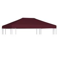 lauko pavesines - vidaXL Viršutinis pavėsinės uždangalas, vyšninis (Cherry), 3x4m, 310 g/m² - 2 nuotrauka