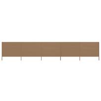 vejos stogine - vidaXL Uždanga nuo vėjo, taupe (Taupe), 600x160 cm, 5 plokštės - 1 nuotrauka
