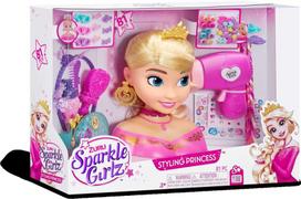 SPARKLE GIRLZ Lėlės galva puošimui Deluxe Set, šviesiaplaukė (Blonde), asort., 100525
