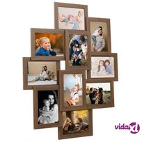 nuotrauku koliazas - vidaXL Rėmelis-koliažas, šviesiai rudas (Light Brown) - 2 nuotrauka