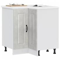 kampine spintele - Kalmar Kitchen Corner Cabinet, Betono pilka (Concrete Grey) - 2 nuotrauka