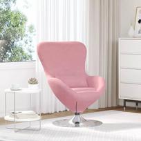 Fotelis vidaXL Kiaušinio krėslas Rožinė Velvet (Pink Velvet)