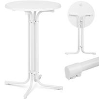 apvalus baro staliukai - Lauko stalas Royal Catering 10011470, baltas (White), 70 cm x 110 cm - 1 nuotrauka