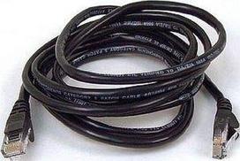 goobay Patch cable CAT5e F/UTP 2x90° juodas 0,50m