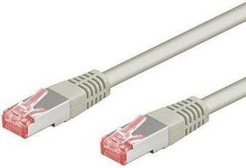 Goobay 93650 CAT 6 patch cable S/FTP (PiMF), pilkas, 7.5 m