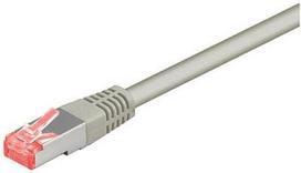 rj45 cat6 jungtis - Goobay 95567 CAT 6 patch cable S/FTP (PiMF), pilkas, 2 m - 1 nuotrauka