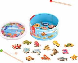 Tooky Toys Medinis magnetinis žaidimas: Pagauk žuvytę (Catch the Fish)