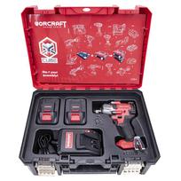 li ionu - Worcraft CIWS20LIB850X Akumuliatorinis smūginis veržliasukis 1/2'' 850Nm 20V (XCUBE dėžė) - 1 nuotrauka