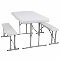 Sulankstomas stalas su 2 suolais Springos GF0096 105 x 65 x 69 cm