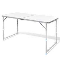 Sulankstomas stalas stovyklavimui iš aliuminio 120 x 60 cm