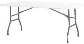 Sulankstomas maitinimo stalas baltas 180x74cm iki 150kg - Hendi 810897
