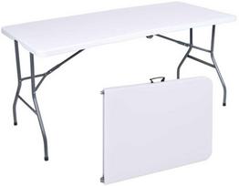 RICO maitinimo stalas sulankstomas į lagaminą - 152 cm - baltas