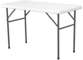 Sulankstomas maitinimo stalas baltas 122x61cm iki 130kg - Hendi 810934