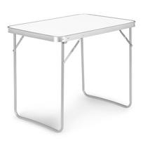 stalas 80 x 60 - Stovyklavimo stalas ModernHome, baltas (White) - 2 nuotrauka