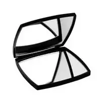 veidrodziai - Chanel Miroir Double Facettes, dvigubas veidrodis, Juodas (Black) - 1 nuotrauka