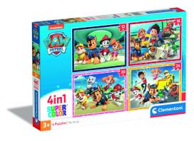 Clementoni Dėlionė PAW PATROL 4in1, 72 vnt.