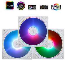 thermalright 120 - Thermalright TL-S12W-S X3 PWM ARGB Baltas (White) 3vnt. (120mm) Ventiliatoriai - 1 nuotrauka