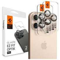 spigen iphone 16 pro max - Spigen "Optik Pro Glas.tr EZ Fit" Kameros Apsauga 2 vnt. Apple iPhone 16 Pro / Pro Max - Desert Titanium - 1 nuotrauka