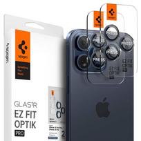 Spigen "Optik.tR EZ Fit" Kameros objektyvo apsaugas Apple iPhone 14 Pro / 14 Pro Max / 15 Pro / 15 Pro Max - Mėlyna Titanium (Blue Titanium) - 2 vnt.