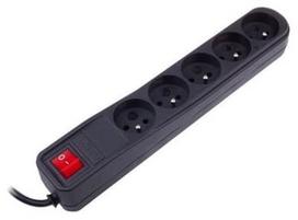 Natec Surge Protector 5 Outlet Black 5m