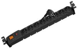 surge protector - HSK Data Rack Surge Protector 8 Outlet Black 3m - 1 nuotrauka