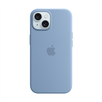 apple 15 with magsafe - Apple "Silicone Case with MagSafe iPhone 15 (MT0Y3ZM/ A)" Winter Blue - 1 nuotrauka