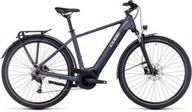 elektrinis dviratis 500 - Cube Touring Hybrid ONE 500 pilkas'n'baltas 2024 - 2 nuotrauka
