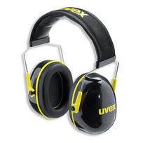 galvos ausines - Apsauginės ausinės Uvex K2, Juoda/Geltona (Black/Yellow) - 1 nuotrauka