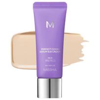 missha - Missha M Perfect Cover Serum BB Cream NO.21 Light Beige - 20 ml - 2 nuotrauka