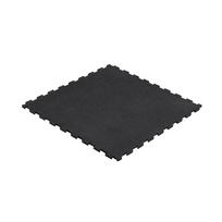 gumine danga - REBEL ACTIVE Guminės grindys sporto salei, juoda (Black), 1 m, 20 mm - 1 nuotrauka