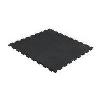 gumine danga - REBEL ACTIVE Guminės grindys sporto salei, juoda (Black), 1 m, 20 mm - 2 nuotrauka