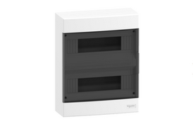 moduliniai skydai - Schneider Easy9 2x12 modulinis skirstomasis skydas IP40 ant paviršiaus montuojamas, skaidrios durys - 2 nuotrauka