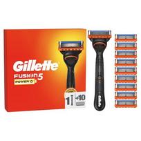 Gillette Fusion5 Power Skustuvas Vyrams + 10 Pakaitinių Galvučių