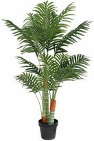 vidaXL Dirbtinė palmė su trimis kamienais, žalia (Green), 120 cm