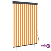 lauko roletai - vidaXL Lauko roletas 120 x 250 cm, oranžinė ir balta (Orange and White) - 2 nuotrauka