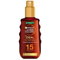 idegio kremas - Garnier Ambre Solaire Ideal Bronze SPF15 bronzinis aliejus 150ml - 1 nuotrauka