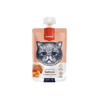 vistiena - Wanpy mėsos pasta katėms su vištiena, lašiša ir morkomis 90 g - 3 nuotrauka