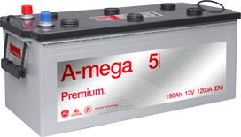 akumuliatorius 12v 90ah - A-MEGA Premium 190Ah 12V 1200A EN - 2 nuotrauka