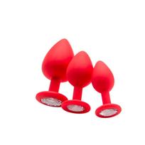butt plug - Ouch! analinis kaištis su deimantu, vidutinis - 3 nuotrauka