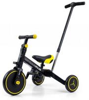vaikisko dviratukai - Milly Mally Triratukas OPTIMUS Plus 4in1 Juodas (Black) - 1 nuotrauka