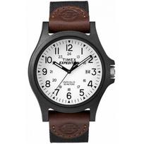 timex laikrodziai - TIMEX EXPEDITION TW4B08200 (Juodas/Brown) - 2 nuotrauka