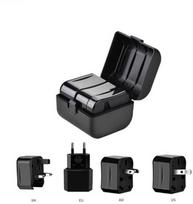 CP TR1 3in1 Kelioninis maitinimo kištukas Multi adapteris UK/EU/US/Azija + Nešiojamas dėklas