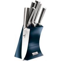 peiliu komplektas - Berlinger Haus Metallic Line Aquamarine Edition peilių rinkinys su stovu, 6 vnt. BH-2452 - 1 nuotrauka