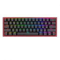 k61 klaviatura - Redragon K616 Fizz Pro Juodas (Black) Red Switch, RGB, USB + RF Wireless + Bluetooth - 1 nuotrauka