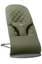 babybjorn bliss - BABYBJÖRN gultukas Bliss Woven/Classic, tamsiai žalia (Dark green) - 2 nuotrauka