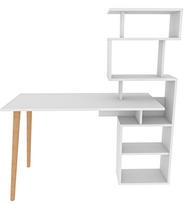 baltas stalas darbui - Rašomasis stalas Kalune Design Vina 322RTC1315, baltas (White) - 1 nuotrauka