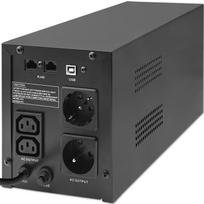 power supply - QOLTEC 53770 UPS 1500VA 900W - 2 nuotrauka