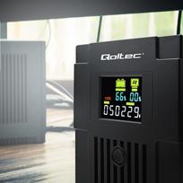 power supply - QOLTEC 53770 UPS 1500VA 900W - 10 nuotrauka